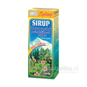 FYTO Tatranská priedušková zmes SIRUP bez cukru 100 ml