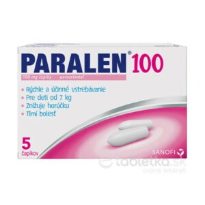 PARALEN 100 100mg 5 čapíkov