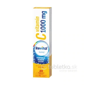 Revital vitamín C 1000mg s citrónovou príchuťou 20 šumivých tabliet