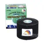 Temtex Kinesiology Tape tejpovacia páska Classic 5cm x 5m, čierna