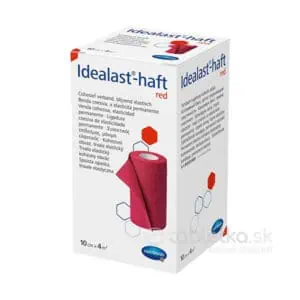 Idealast-haft color ovínadlo červené krátkoťažné 10cm x 4m