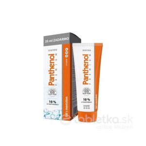 SWISS Panthenol PREMIUM gél s mentolom 100+25 ml zadarmo