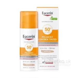 Eucerin Sun Pigment Control SPF 50+ emulzia na opaľovanie, stredne tmavá 50ml