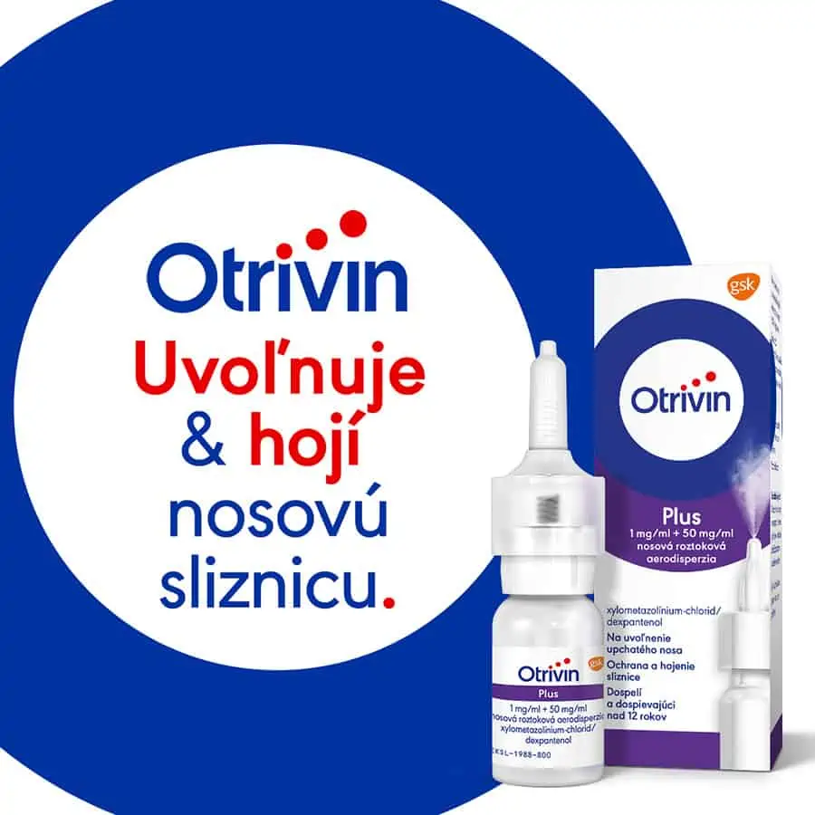 Otrivin Plus uvoľňuje a hojí sliznicu nosa