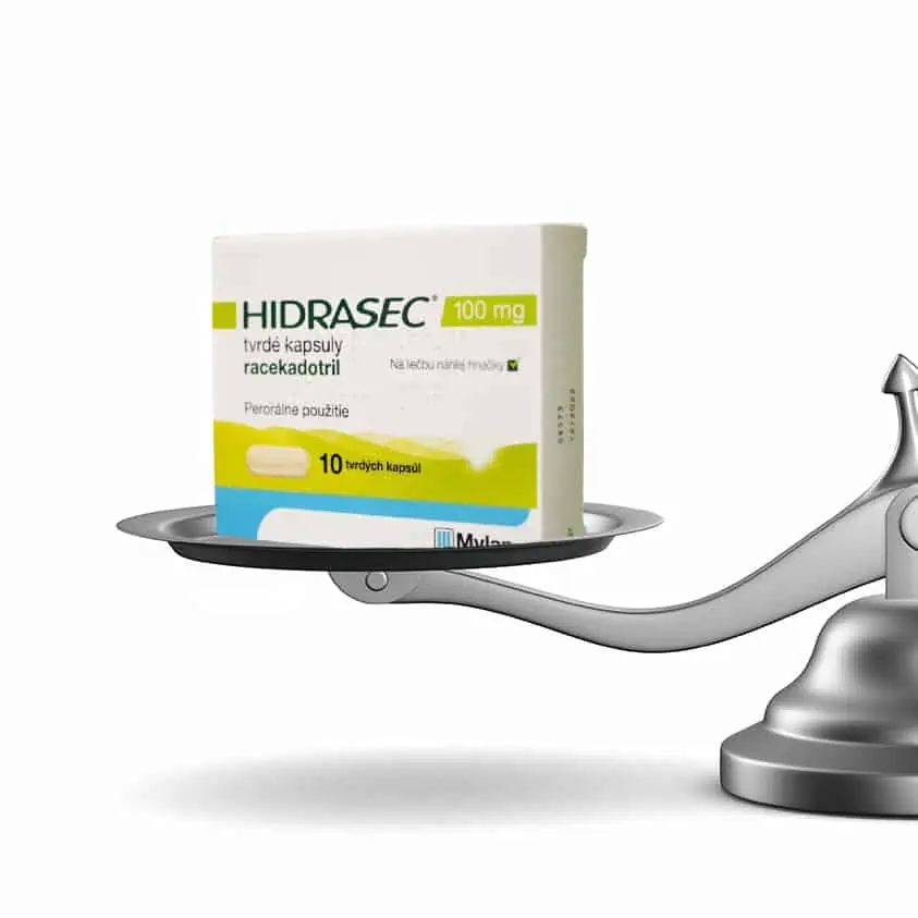 Racekadotril - účinná látka lieku Hydtasec - pri hnačkových stavoch zaváži