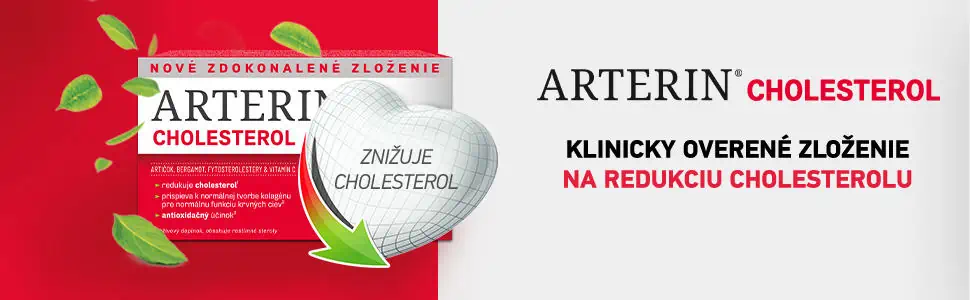 Arterin Cholesterol - klinicky overené zloženie na redukciu cholesterolu