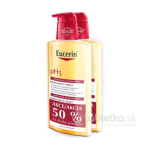 Eucerin pH5 Sprchový olej pre citlivú, veľmi suchú pokožku 2x400ml