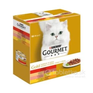 GOURMET GOLD Multipack kúsky v šťave konzerva 8x85g