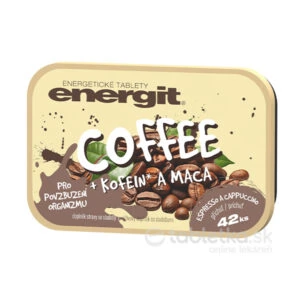 energit COFFEE s príchuťou espressa a capuccina 42 tabliet