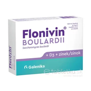 Flonivin BOULARDII (Saccharomyces boulardii + vitamín D3 + zinok) 30cps